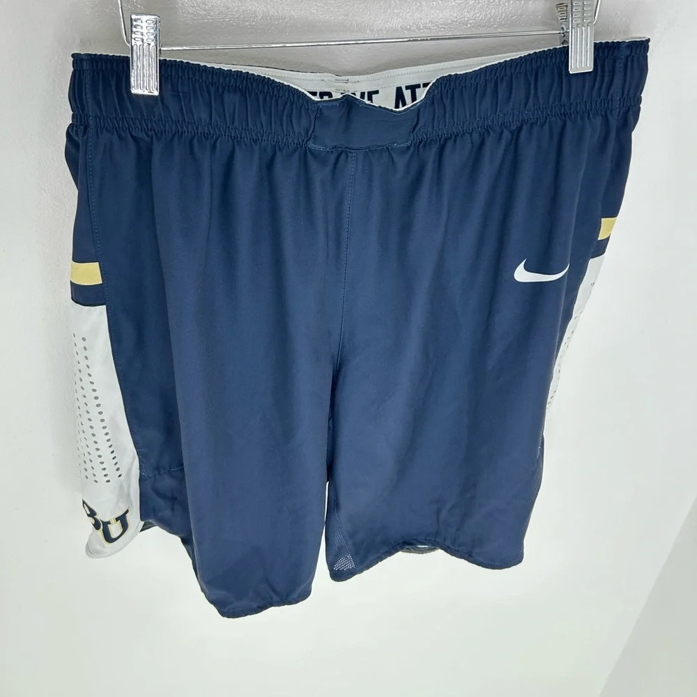Nike Dri-FIT Elite Bethel University BU Team Issue Shorts XL Navy Minnesota 34x9